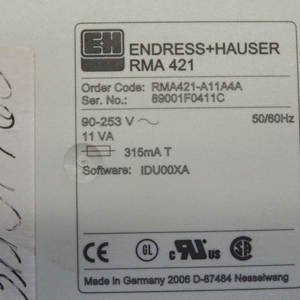 Endress+Hauser RMA 421 / RMA421-A11A4A / RMA421