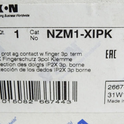 Eaton NZM1-XIPK IP2X Fingerschutz 3polig Klemme / Neu OVP