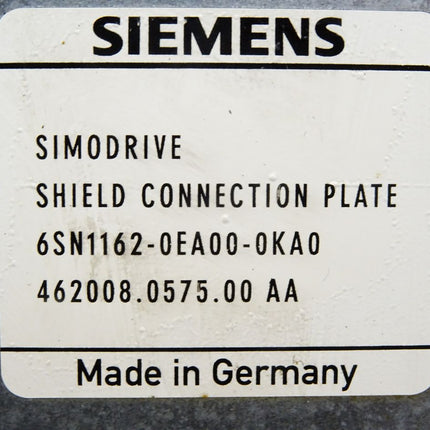 Siemens 6SN1162-0EA00-0KA0 SIMODRIVE 611 Schirmanschlussblech