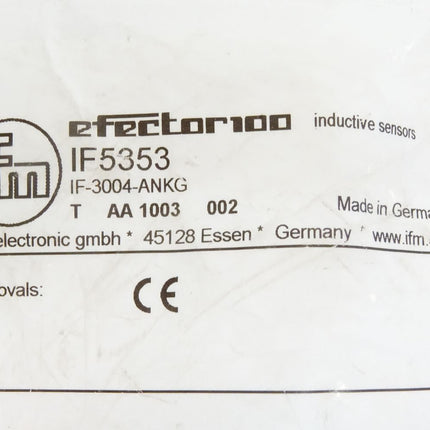 ifm Electronic Efector100 / IF5353 IF-3004-ANKG / Neu OVP