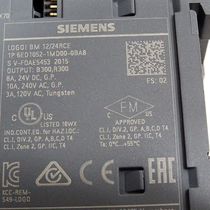 Siemens  LOGO! 12/24RCE 6ED1052-1MD00-0BA8 6ED1 052-1MD00-0BA8