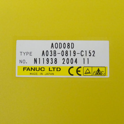 Fanuc AOD08D digitale Ausgabeeinheit A03B-0819-C152 // N11938 2004 11 NEU