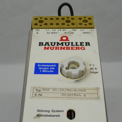 Baumüller BGS 3G-35/20-B-002 Servoregler Regelung