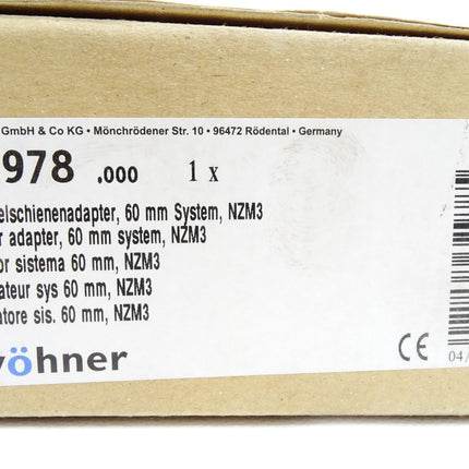 Wöhner 32978 .000 Sammelschienenadapter / Neu OVP