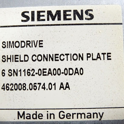 Siemens Simodrive Schirmanschlussblech 6SN1162-0EA00-0DA0