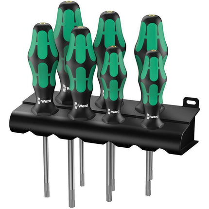 Wera 367/7 TORX® HF Kraftform Plus Schraubendrehersatz mit Haltefunktion + Rack