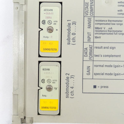 Siemens Simatic S5 6ES5460-4UA13 / 6ES5460-4UA13 E:01