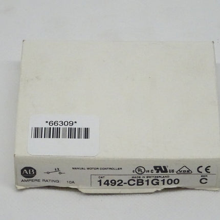 Allen Bradley 1492-CB1G100 Ser. C Motorkontrolle 1492CB1G100 / 10A NEU-OVP