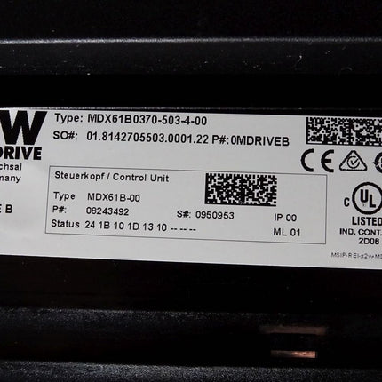 SEW Eurodrive Umrichter 37kW MDX61B0370-503-4-00 Steuerkopf MDX61B-00 08243492 08249571 MDX60A0370-503-4-00 08227217 Neu