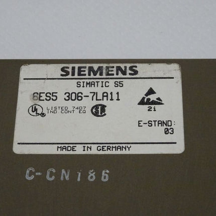 Siemens 6ES5306-7LA11 Simatic S5 6ES5 306-7LA11 E:03