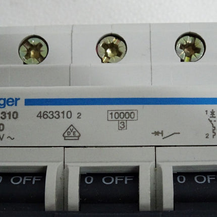 Hager Leitungsschutzschalter 463310 NC310 C10 / Unbenutzt