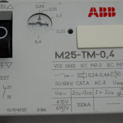 ABB M25-TM-0,4 Motorschutzschalter