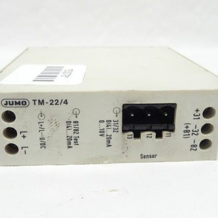 Jumo TM-22/4 Transmittor 93093781 / TM-22/4.00.001.04.3 / 20mA / 24V / 1,5W