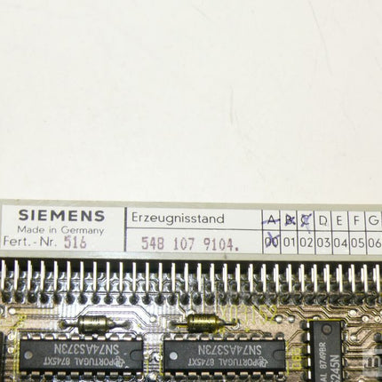 Siemens 6FX1110-7AD01 Sinumerik 6FX1 110-7AD01 Mater-CPU