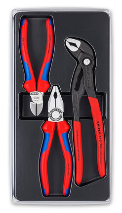 Knipex 00 20 09 V01 Bestseller-Paket Kombizange Seitenschneider Cobra 002009V01 Zangenset