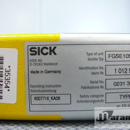 SICK Lichtschranke FGSE1050-11 Empfänger 1012511