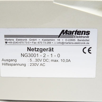 Martens Elektronik Netzgerät NG3001-2-1-0 / Neuwertig