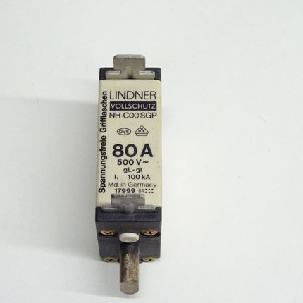 Lindner NH-C00 SGP Sicherung 500V / 80A / 17999 Vollschutz