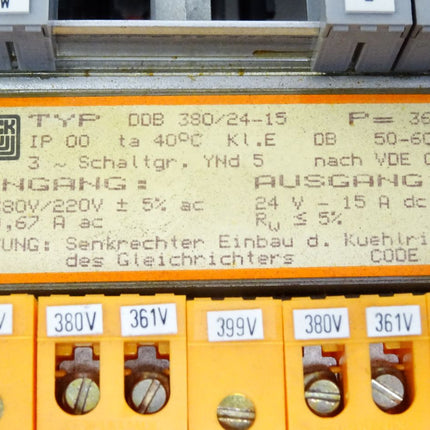 Block DDB380/24-15 380V/220V auf 24V Trafo Transformator