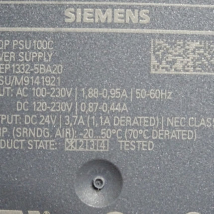 Siemens Sitop PSU100C Power Supply 6EP1332-5BA20 6EP1 332-5BA20 / Unbenutzt