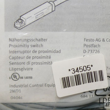 NEU/OVP Festo SME-8F-DS-24V-K2,5-0E Näherungsschalter