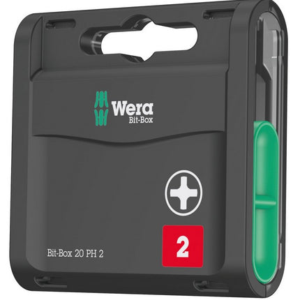 Wera 05057750001 Bit-Box 20 PH Bohrer Schraubendrehereinsatz Extra Hart