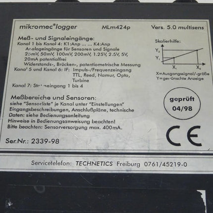 Testo Mikromec Logger ML m424p / 5.0 multisens / SET