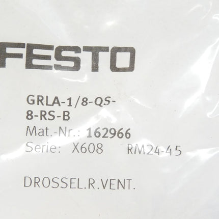 Festo GRLA-1/8-Qs-8-RS-B / 162966 / Neu OVP