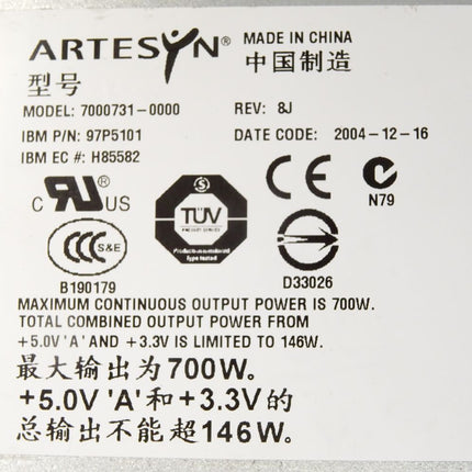 Artesyn 7000731-0000 97P5101 Power Supply 700W