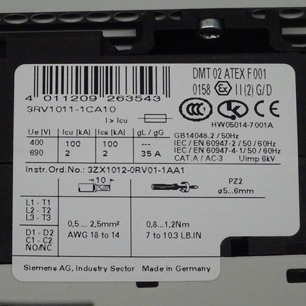 Siemens 3RA1110-1CD15-1BB4 / 3RA1 110-1CD15-1BB4 NEU/OVP