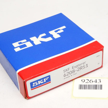 SKF Rillenkugellager 6208-2RS1 / Neu OVP