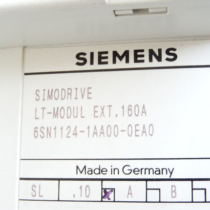 Siemens Simodrive LT-MODUL EXT.160A / 6SN1124-1AA00-0EA0 / 6SN1 124-1AA00-0EA0 Version A