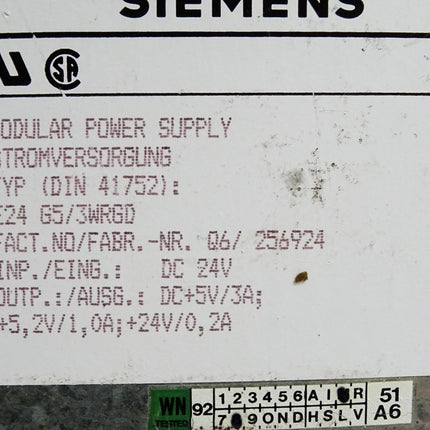 Siemens 6ES5951-7NB13 6ES5 951-7NB13 Stromversorgung