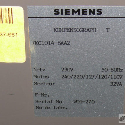 Siemens Kompensograph  C1014 / 7KC1014-8AA2 + Zubehör