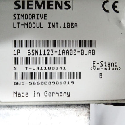 Siemens Simodrive LT-Modul INT.108A 6SN1123-1AA00-0LA0 Version B Defekt