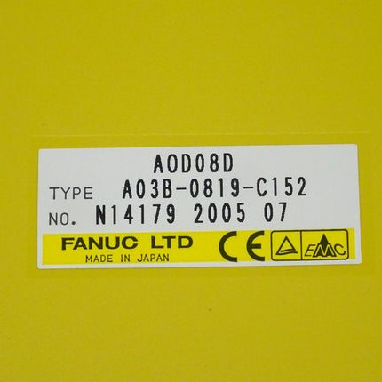 Fanuc AOD08D digitale Ausgabeeinheit A03B-0819-C152 // N14179 2005 07