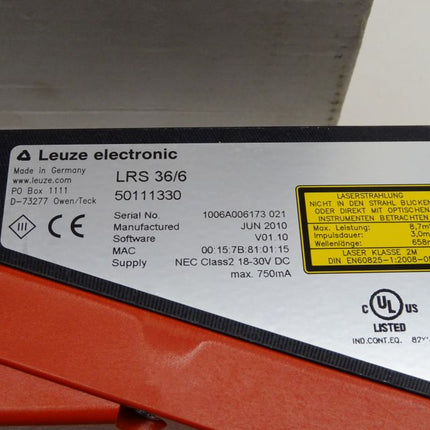 Leuze Electronic LRS 36/6 Linienprofilmesssensor neu-OVP