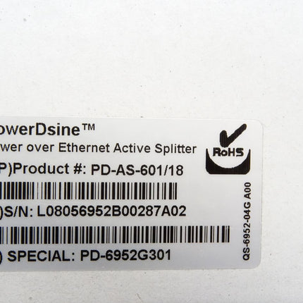 PowerDsine Power over Ethernet Active Splitter PD-AS-601/18 / Neu OVP