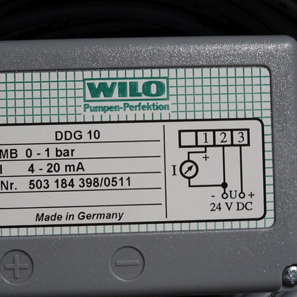 Wilo Differenzdruckgeber DDG10 503184398 / Neu OVP