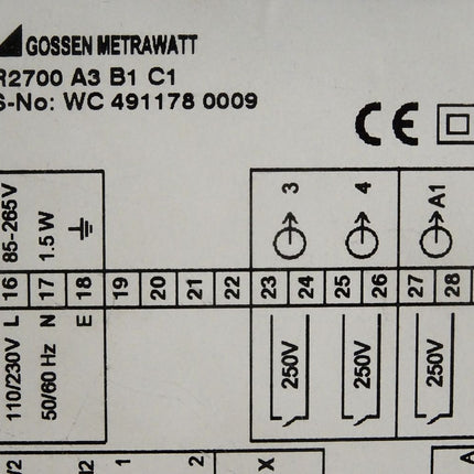 Gossen Metrawatt R2700 A3 B1 C1 Kompaktregler / Neu