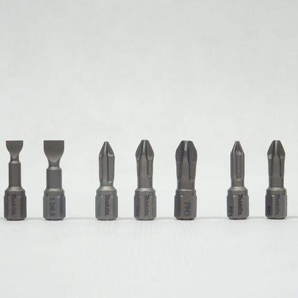 Makita Bits Set  PH1  PH2  PH3  PZ1  PZ2  PZ3  0,6x4,5  0,8x5,5  1,2x6,5 / 9tlg.