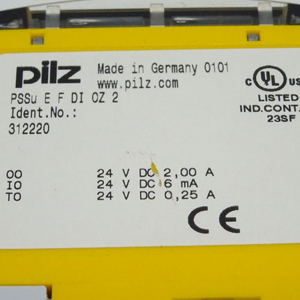 Pilz 312220 PSSu E F DI OZ 2 + Pi 312623 V1.1