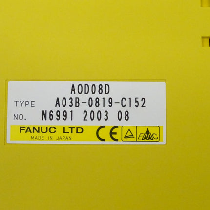 Fanuc AOD08D digitale Ausgabeeinheit A03B-0819-C152 // N6991 2003 08 NEU