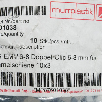 Murrplastik 87601038 DCS-EMV 6 - 8 / Inhalt:10 Stück / Neu OVP