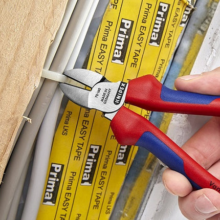 Knipex 70 02 160 Seitenschneider Kopf poliert Griffe mit Mehrkomponenten-Hüllen 7002160