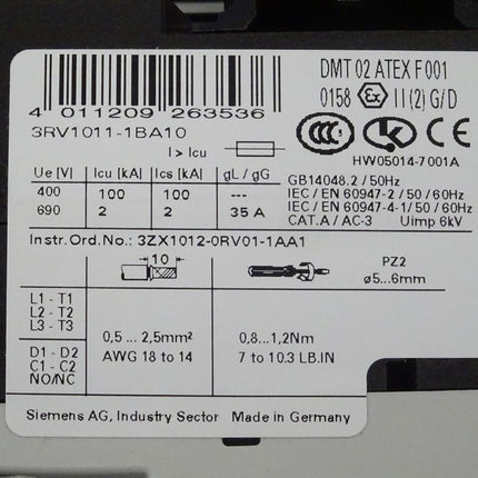 Siemens 3RA1110-1BD15-1BB4 / 3RA1 110-1BD15-1BB4 NEU/OVP