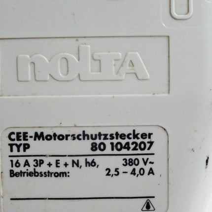 Nolta CEE-Motorschutzstecker 16A 80104207 80 104207 2.5-4.0A