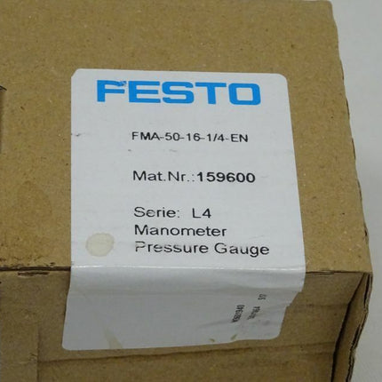 Festo 159600 Manometer FMA-50-16-1/4-EN / NEU-versiegelt