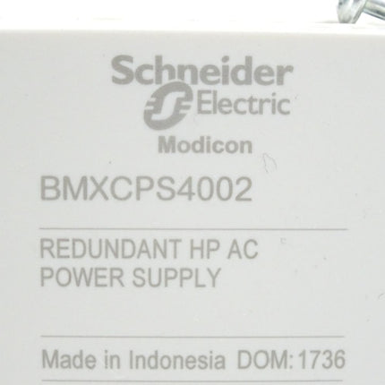 Schneider Electric Modicon BMXCPS4002 Redundant HP AC Power Supply