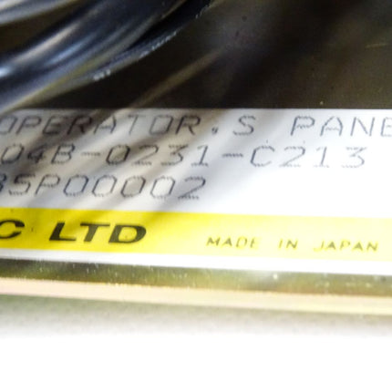 Fanuc Panel A04B-0231-C213 A16B-2300-0110/02A N860-3130-T002 A86L-0001-0233